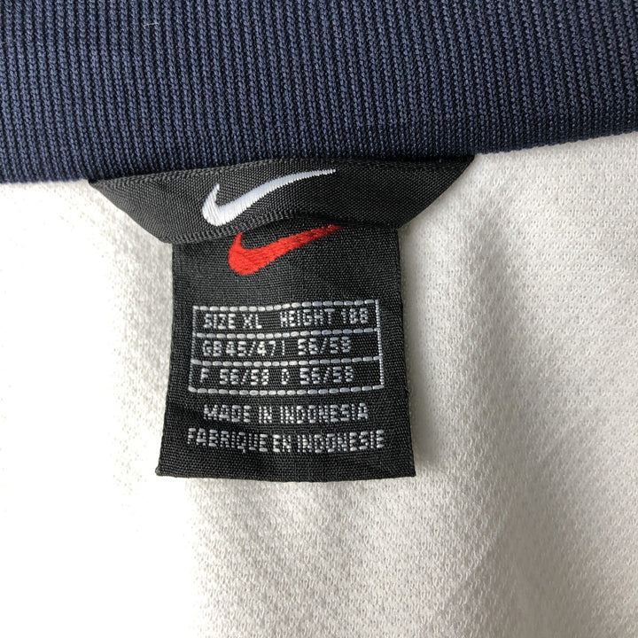 90'S Nike Jersey Track Jacket Men's XL Vintage polyester white type Vintage Second Hand