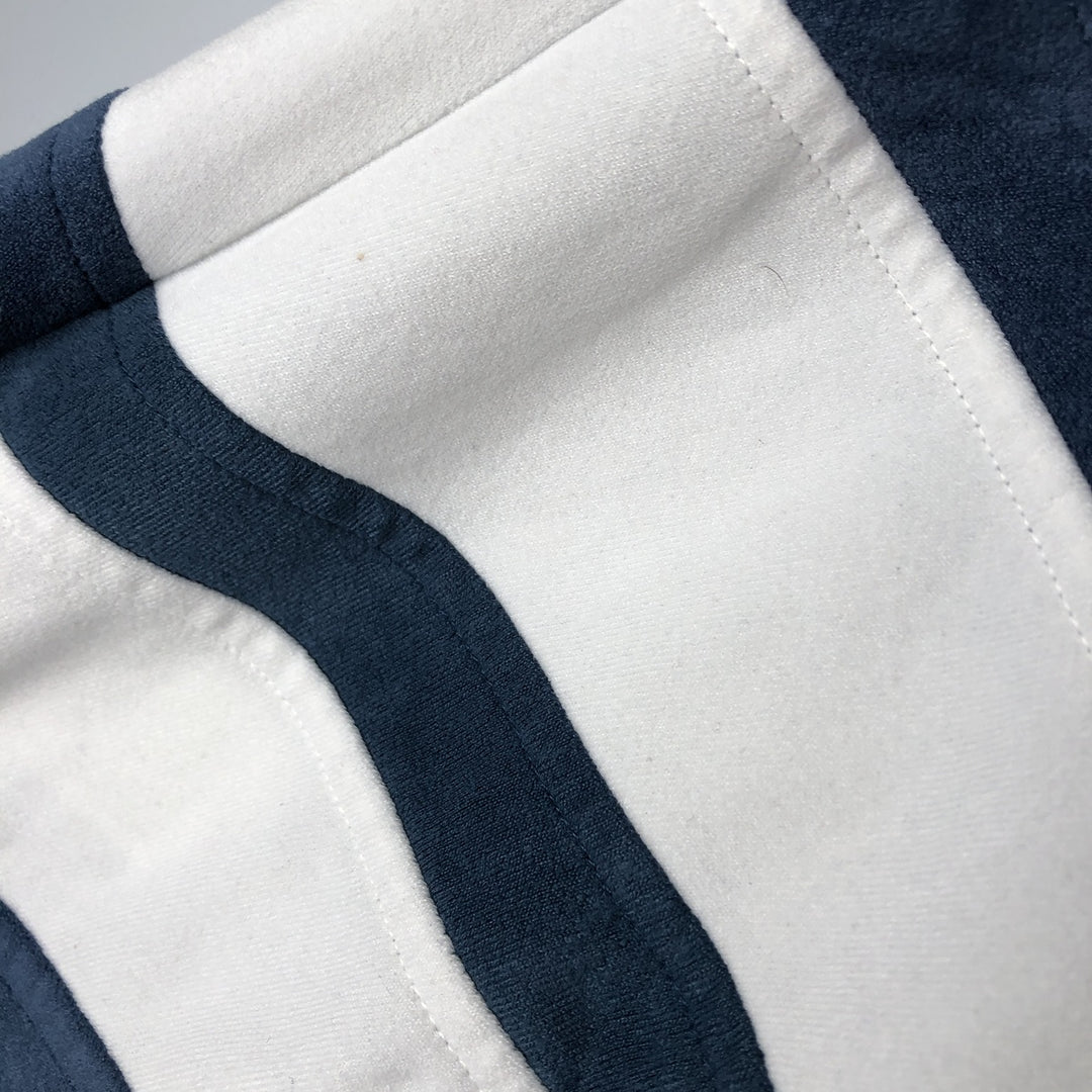 90'S Adidas Velour Jersey Track Jacket Men's M Size Vintage polyester navy blue type Vintage Second Hand