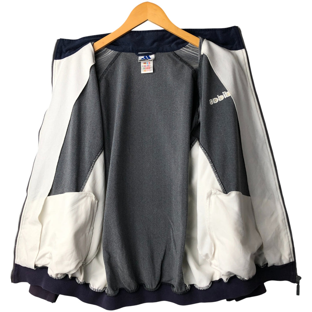 Vintage 90'S Adidas pile jersey, size M, men's Nylon gray type Vintage Second Hand