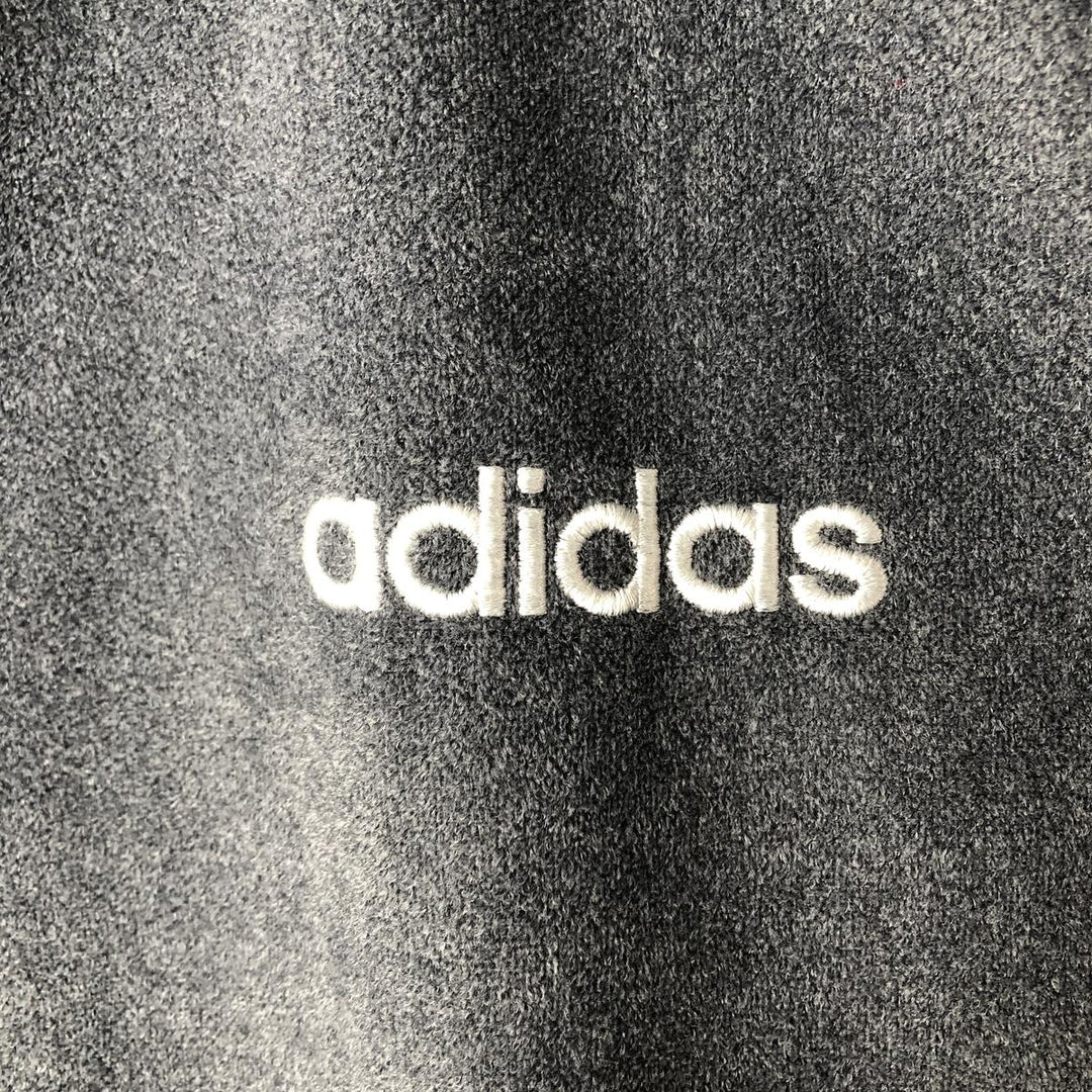 Vintage 90'S Adidas pile jersey, size M, men's Nylon gray type Vintage Second Hand