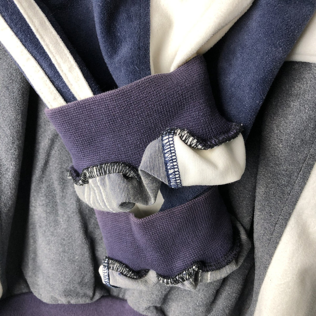 Vintage 90'S Adidas pile jersey, size M, men's Nylon gray type Vintage Second Hand