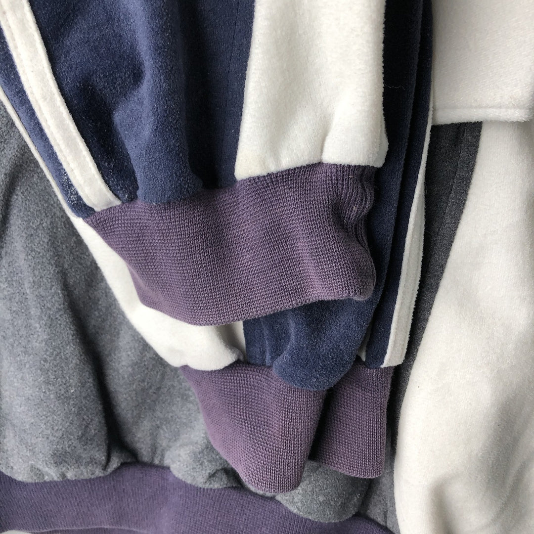 Vintage 90'S Adidas pile jersey, size M, men's Nylon gray type Vintage Second Hand