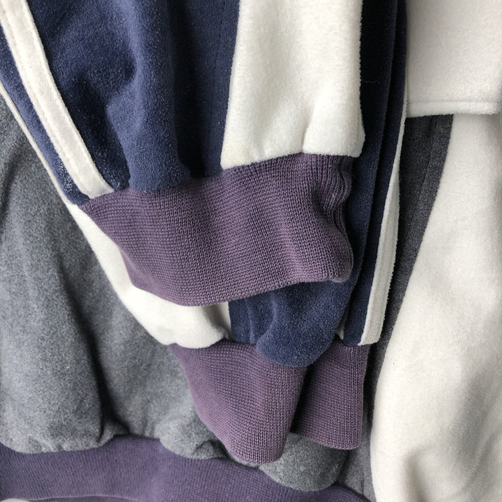 Vintage 90'S Adidas pile jersey, size M, men's Nylon gray type Vintage Second Hand