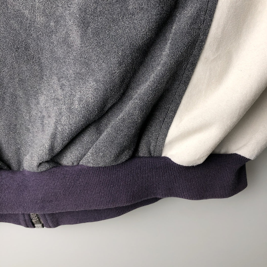 Vintage 90'S Adidas pile jersey, size M, men's Nylon gray type Vintage Second Hand