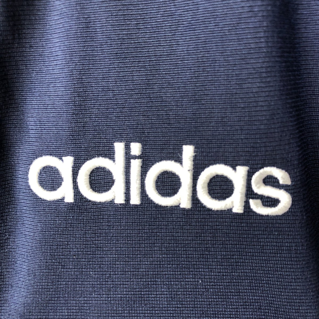 Vintage 90'S adidas Trefoil logo back logo jersey track jacket, men's size XL polyester navy blue type Vintage Second Hand