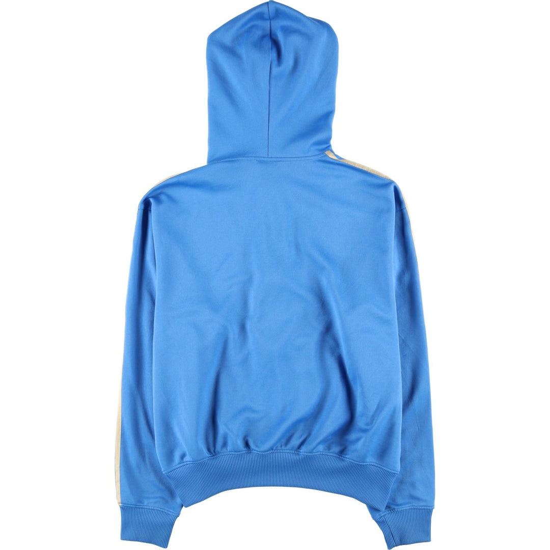 Adidas Originals Jersey Hoodie Track Jacket, Men's XL polyester Blue type light blue Vintage Second Hand