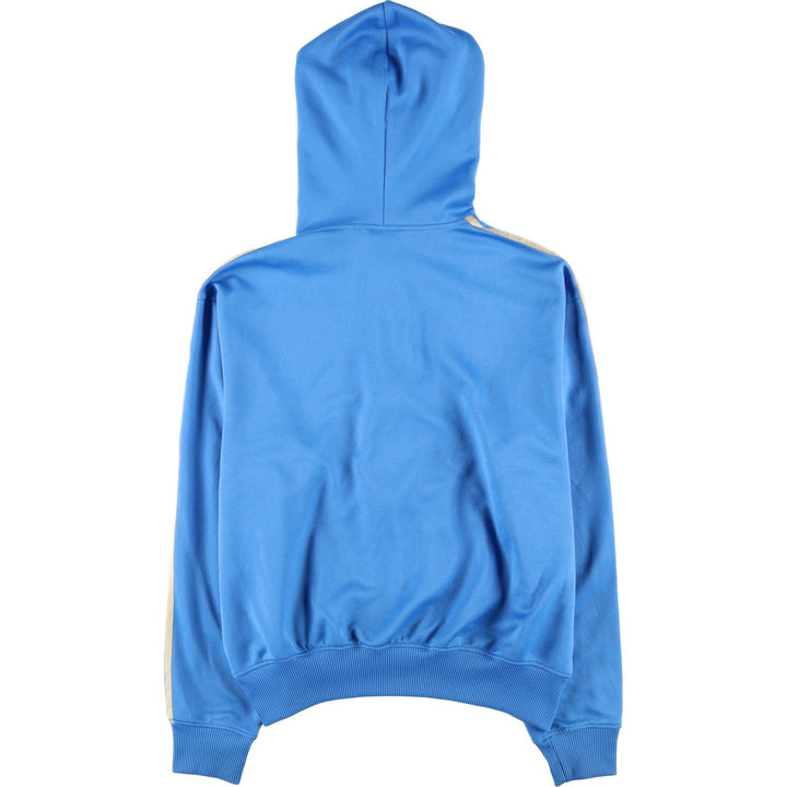 Adidas Originals Jersey Hoodie Track Jacket, Men's XL polyester Blue type light blue Vintage Second Hand
