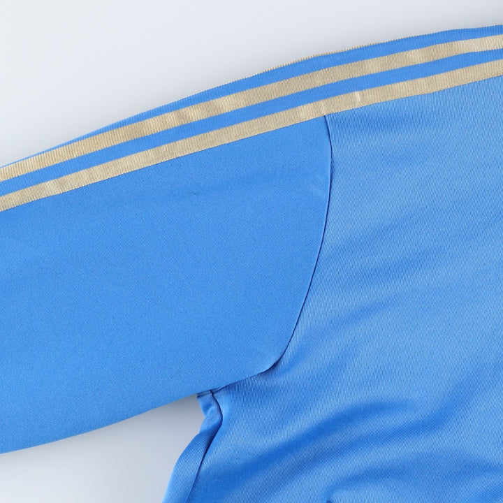 Adidas Originals Jersey Hoodie Track Jacket, Men's XL polyester Blue type light blue Vintage Second Hand
