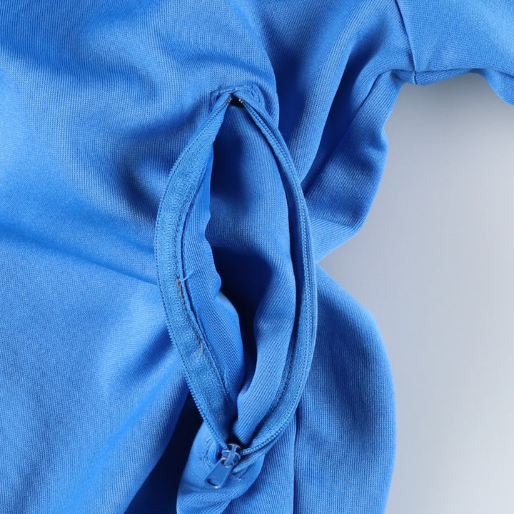 Adidas Originals Jersey Hoodie Track Jacket, Men's XL polyester Blue type light blue Vintage Second Hand