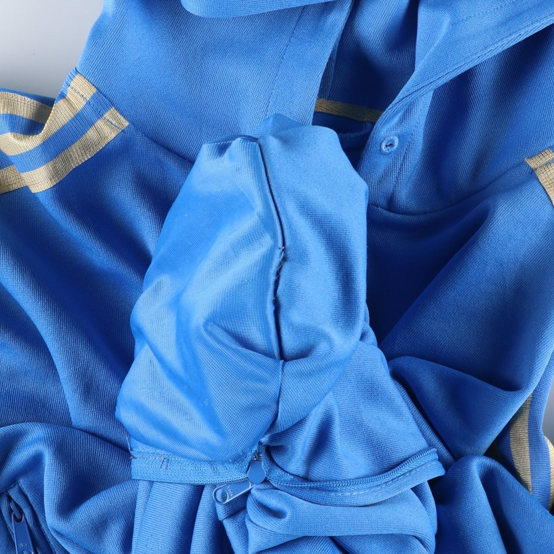 Adidas Originals Jersey Hoodie Track Jacket, Men's XL polyester Blue type light blue Vintage Second Hand