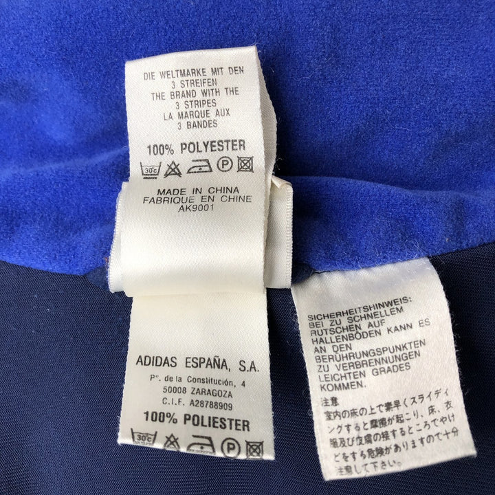 Vintage 90'S Adidas Velour Jersey Track Jacket, Men's Size XL polyester navy blue type Vintage Second Hand