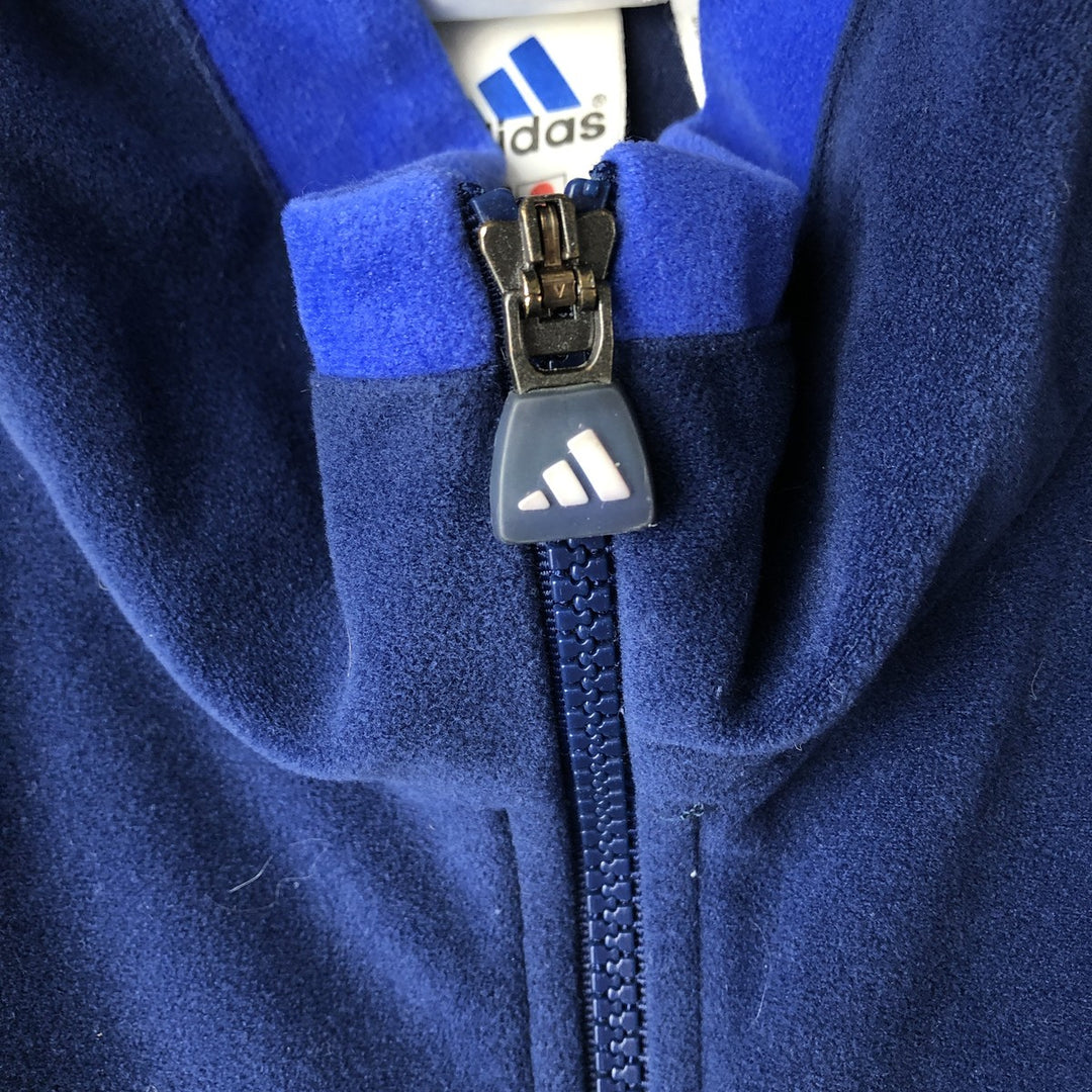 Vintage 90'S Adidas Velour Jersey Track Jacket, Men's Size XL polyester navy blue type Vintage Second Hand