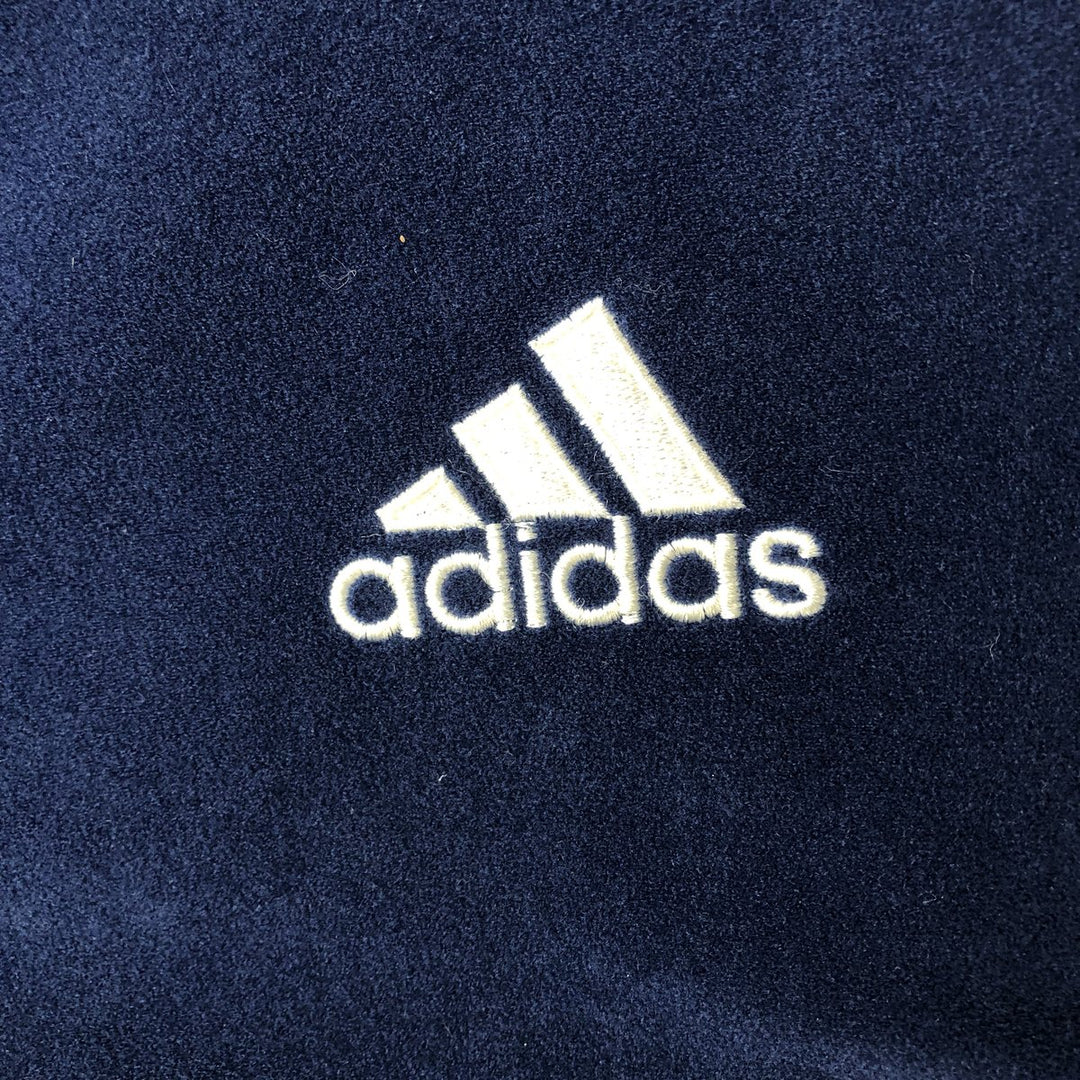 Vintage 90'S Adidas Velour Jersey Track Jacket, Men's Size XL polyester navy blue type Vintage Second Hand