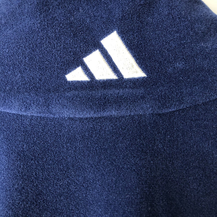 Vintage 90'S Adidas Velour Jersey Track Jacket, Men's Size XL polyester navy blue type Vintage Second Hand