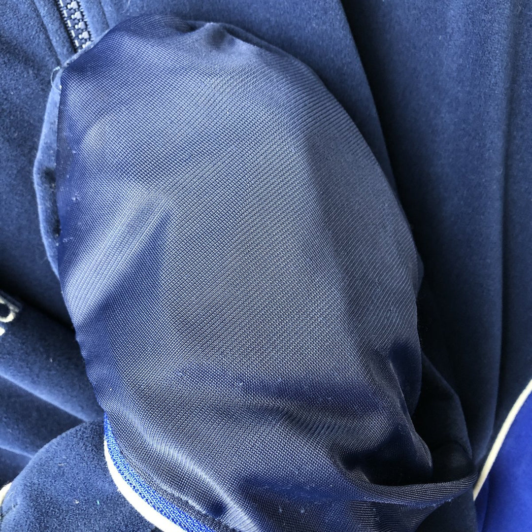 Vintage 90'S Adidas Velour Jersey Track Jacket, Men's Size XL polyester navy blue type Vintage Second Hand