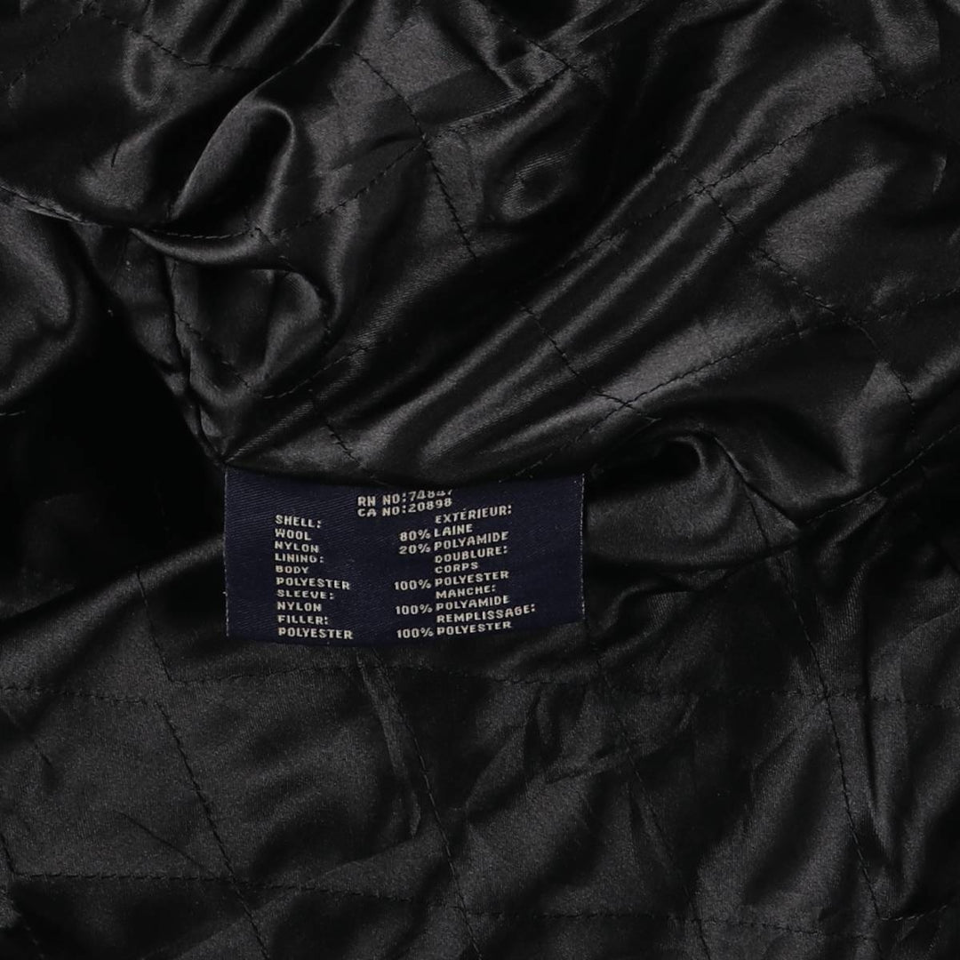 Dockers padded wool sports jacket, men's size XL wool black type Vintage Second Hand