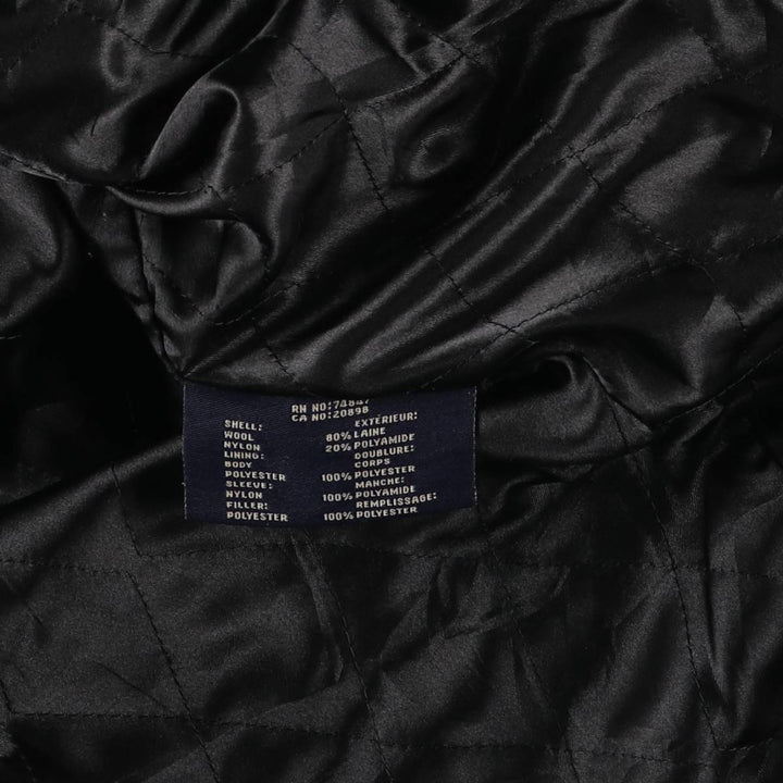 Dockers padded wool sports jacket, men's size XL wool black type Vintage Second Hand