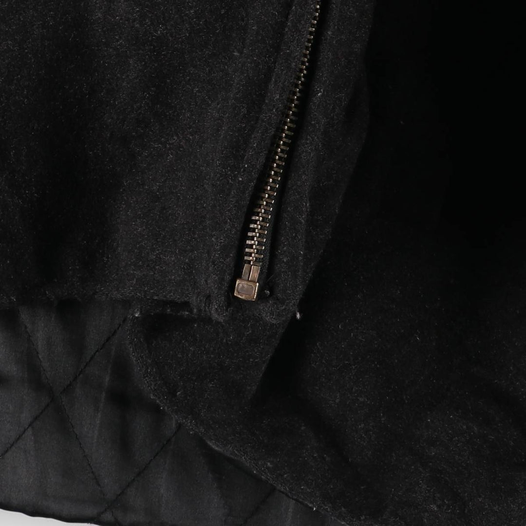 Dockers padded wool sports jacket, men's size XL wool black type Vintage Second Hand