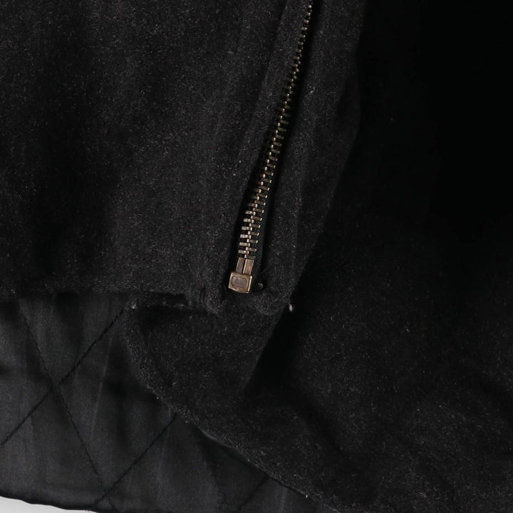 Dockers padded wool sports jacket, men's size XL wool black type Vintage Second Hand