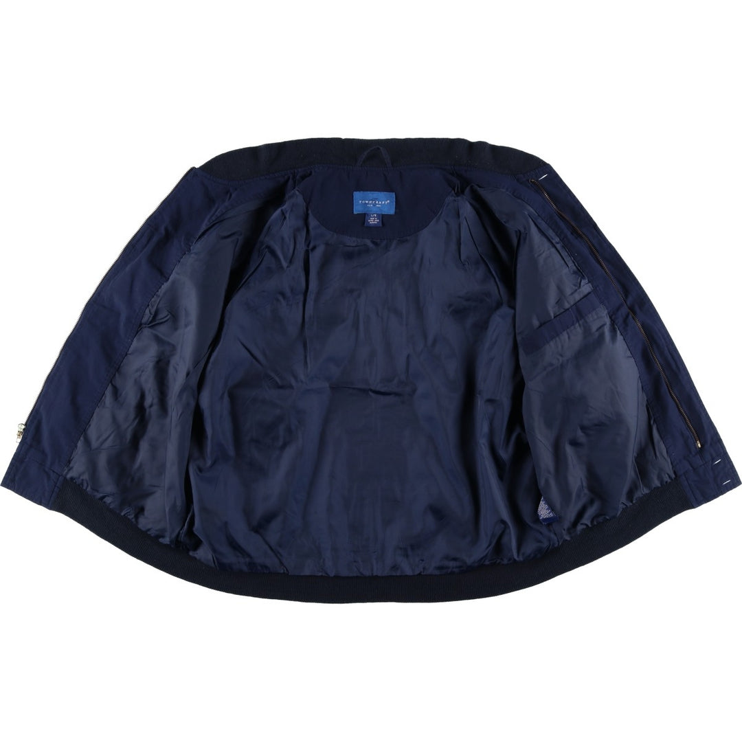 Vintage 80s-90'S Town Craft Derby Jacket with Cup Shoulder Strap, Men's Size L cotton navy blue type Vintage Second Hand