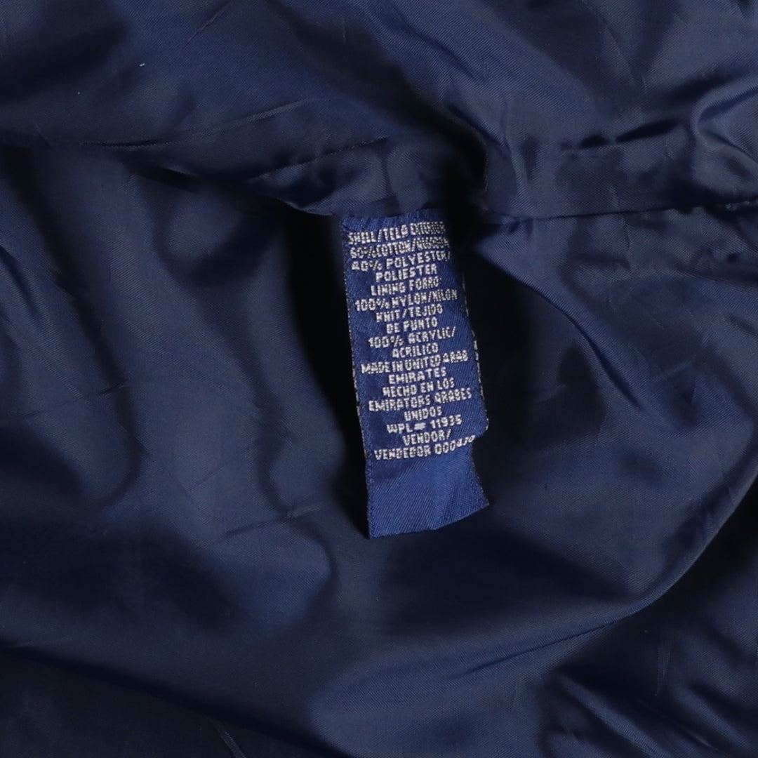 Vintage 80s-90'S Town Craft Derby Jacket with Cup Shoulder Strap, Men's Size L cotton navy blue type Vintage Second Hand