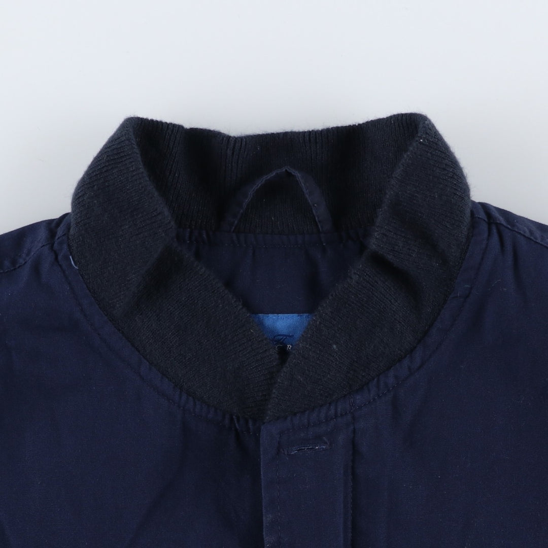 Vintage 80s-90'S Town Craft Derby Jacket with Cup Shoulder Strap, Men's Size L cotton navy blue type Vintage Second Hand