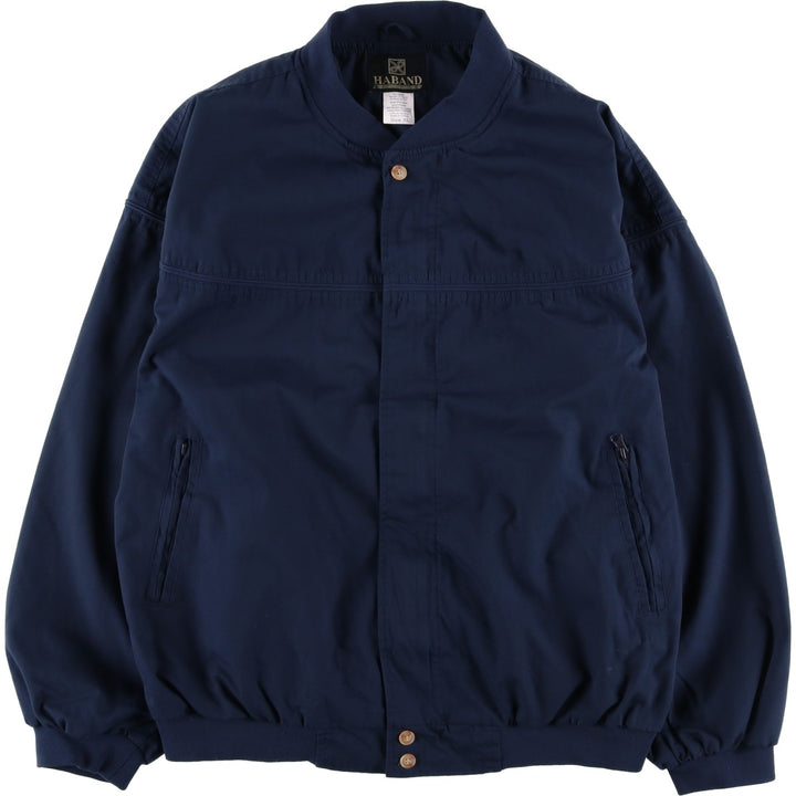 90s-00'S HABAND Derby Jacket, Cup Shoulder, Men's, Size XL, Vintage cotton navy blue type Vintage Second Hand