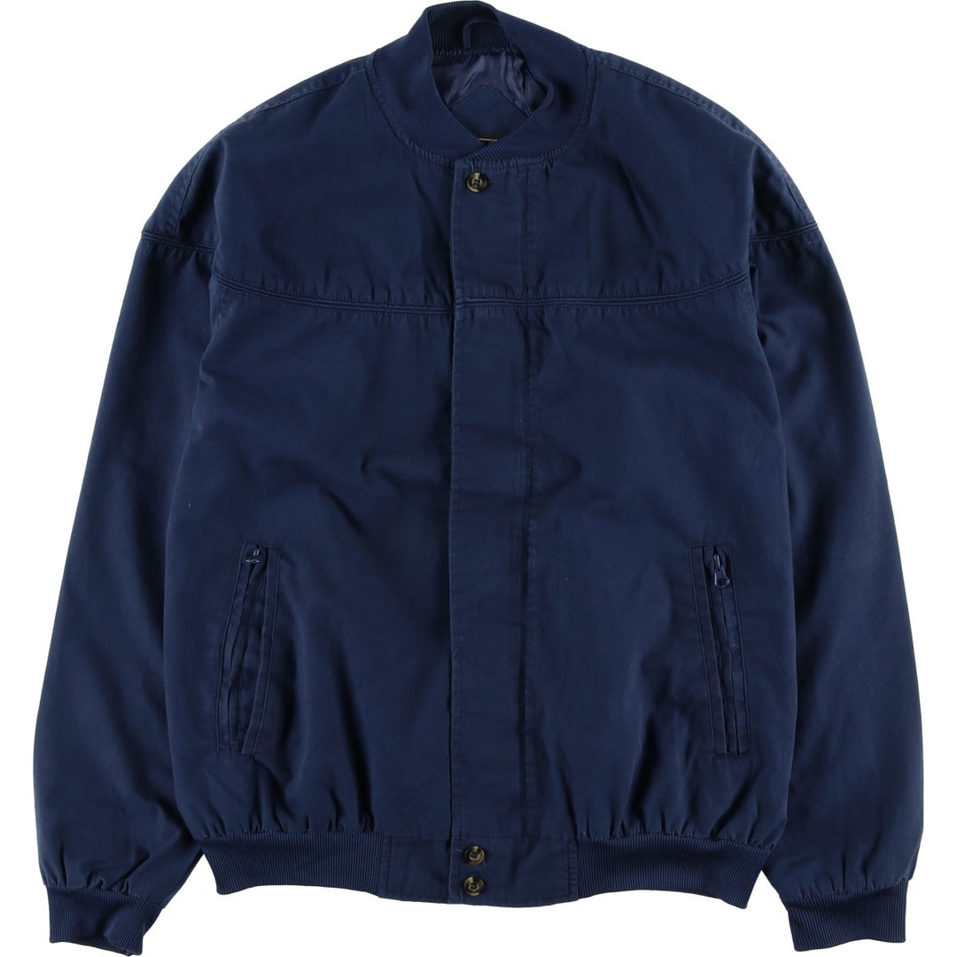 90s-00'S HABAND Derby Jacket, Cup Shoulder, Men's, Size L, Vintage polyester navy blue type Vintage Second Hand
