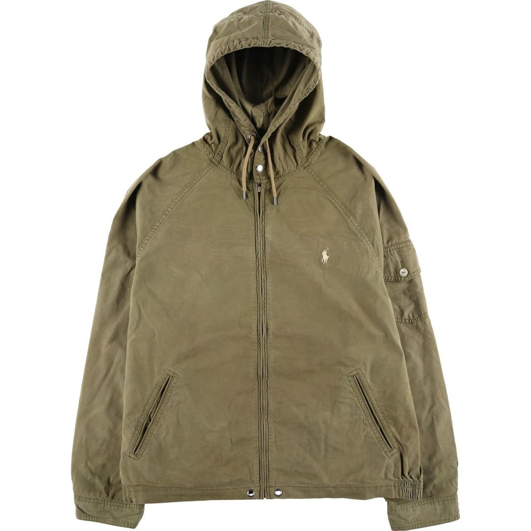 Ralph Lauren POLO RALPH LAUREN cotton hoodie, men's size XXL cotton Khaki type Vintage Second Hand