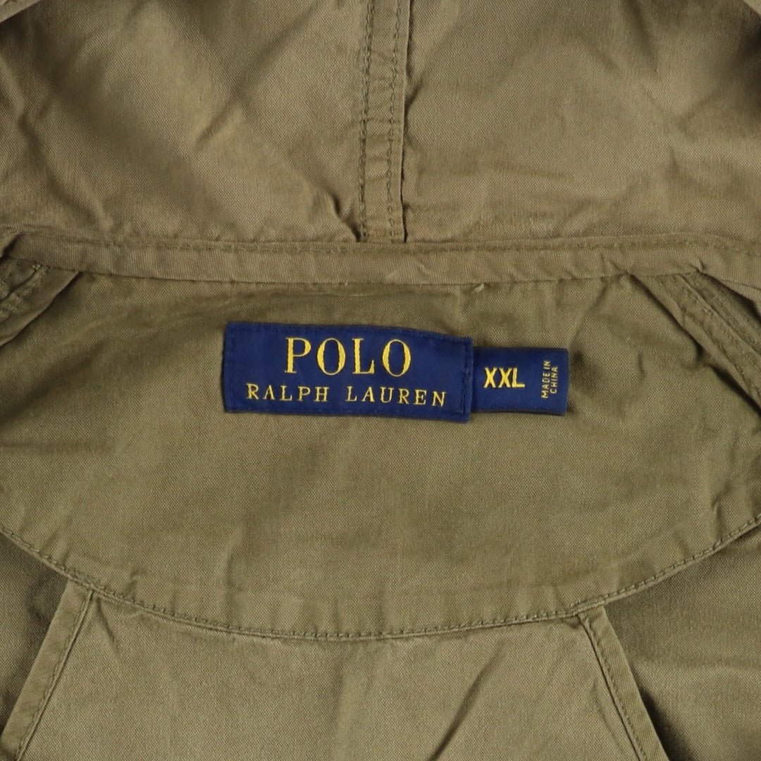 Ralph Lauren POLO RALPH LAUREN cotton hoodie, men's size XXL cotton Khaki type Vintage Second Hand