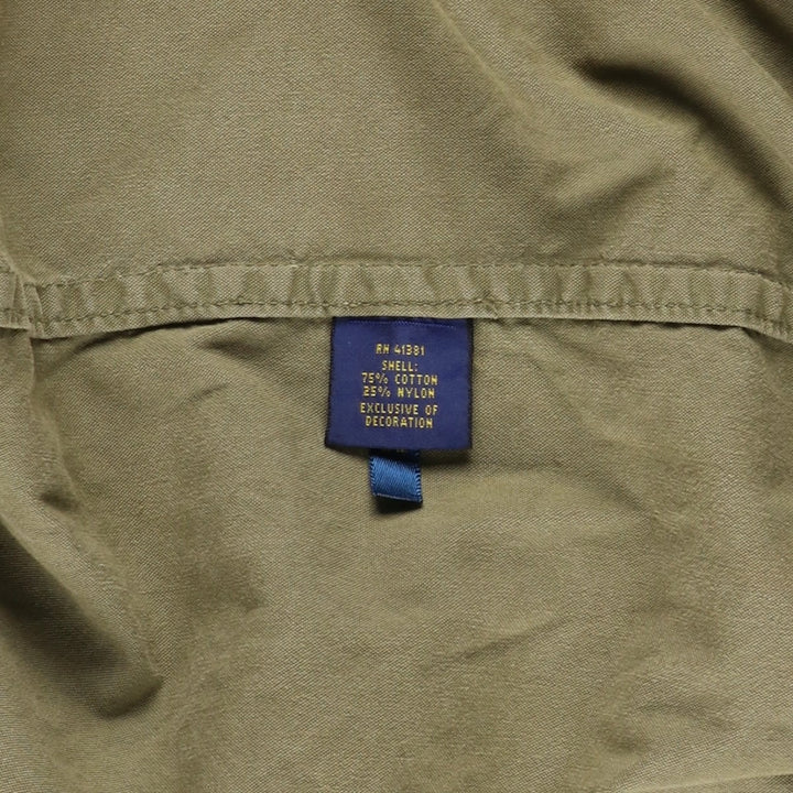 Ralph Lauren POLO RALPH LAUREN cotton hoodie, men's size XXL cotton Khaki type Vintage Second Hand