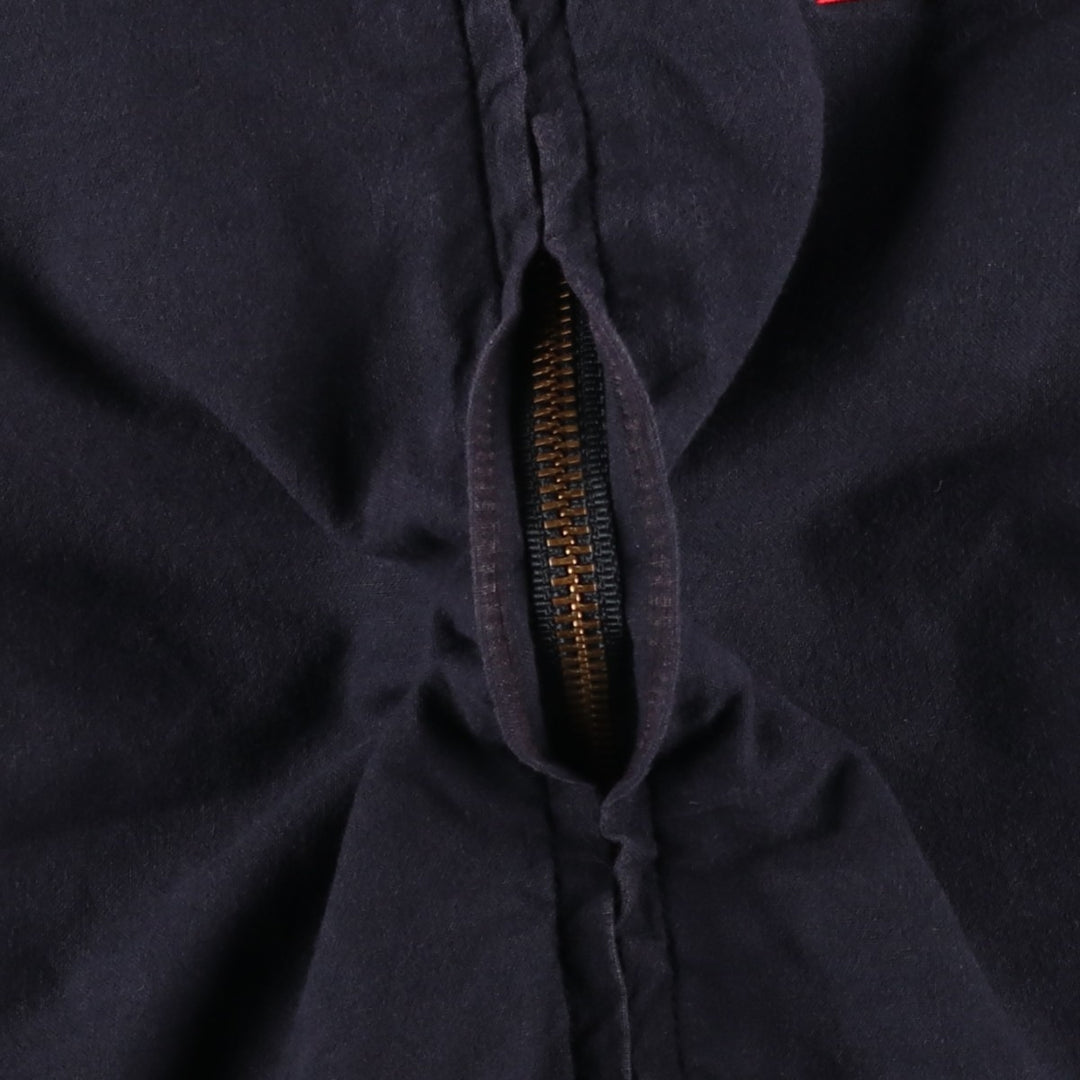 Vintage 90'S Swingstar Budweiser Advertising Back Logo Cotton Blouson, Made in USA, Men's Size L unclear navy blue type Vintage Second Hand