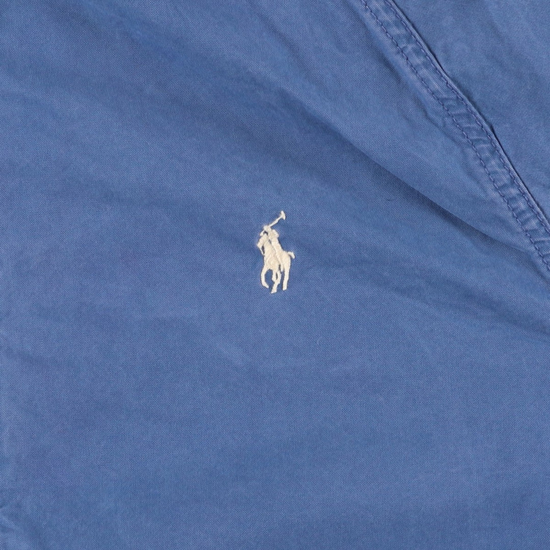 Ralph Lauren POLO by Ralph Lauren cotton hoodie, men's size XL cotton blue type Vintage Second Hand