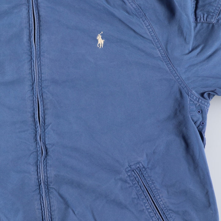 Ralph Lauren POLO by Ralph Lauren cotton hoodie, men's size XL cotton blue type Vintage Second Hand