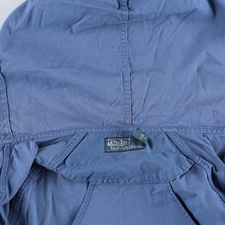 Ralph Lauren POLO by Ralph Lauren cotton hoodie, men's size XL cotton blue type Vintage Second Hand