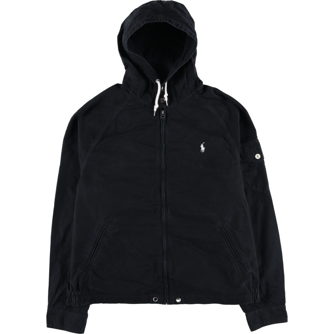 Ralph Lauren POLO by Ralph Lauren cotton hoodie, men's size XL cotton black type Vintage Second Hand