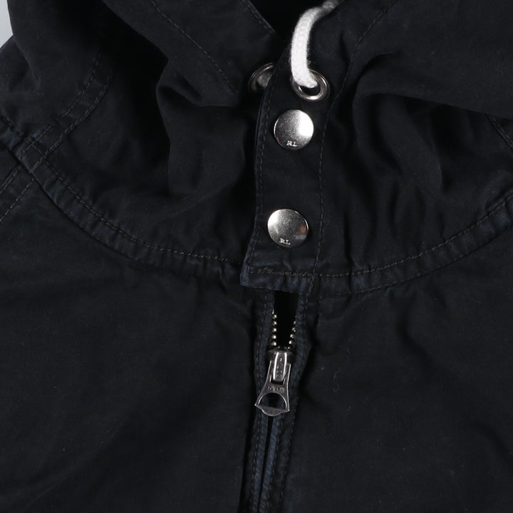 Ralph Lauren POLO by Ralph Lauren cotton hoodie, men's size XL cotton black type Vintage Second Hand