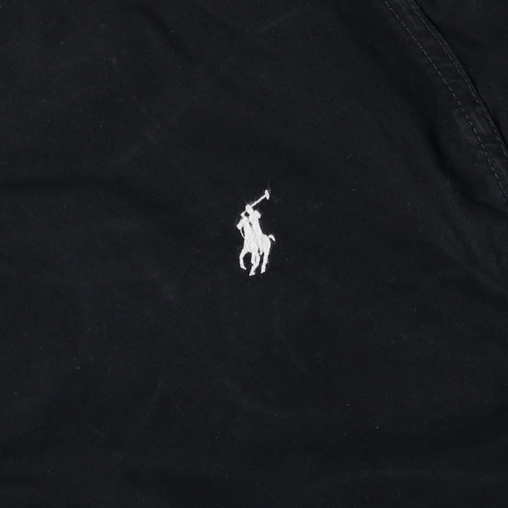 Ralph Lauren POLO by Ralph Lauren cotton hoodie, men's size XL cotton black type Vintage Second Hand