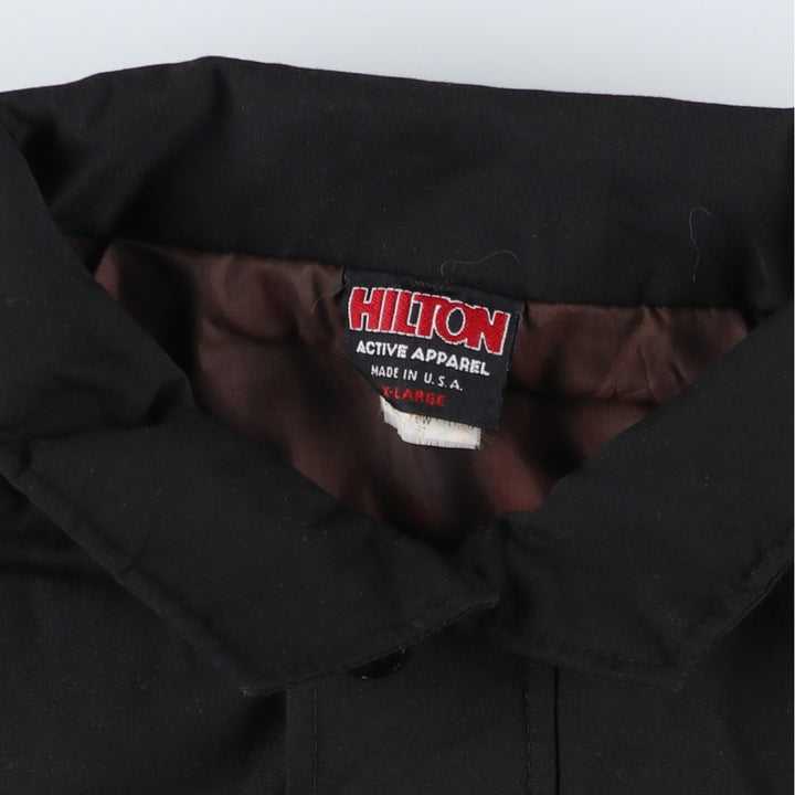 90'S Hilton Vintage Blouson, Made in USA, Men's XL polyester black type Vintage Second Hand