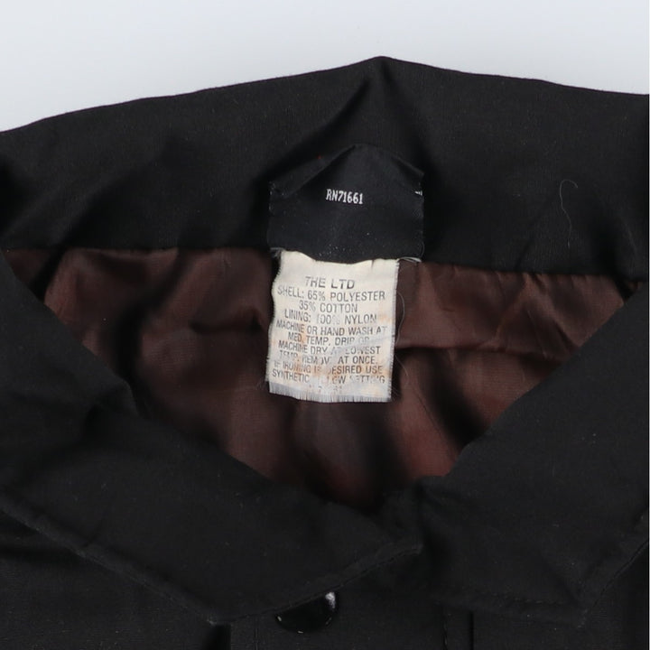 90'S Hilton Vintage Blouson, Made in USA, Men's XL polyester black type Vintage Second Hand