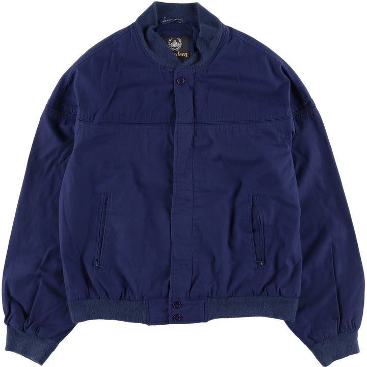 Aberdeen Derby Jacket, Cup Shoulder Jacket, Men's Size L cotton Navy blue Vintage Second Hand