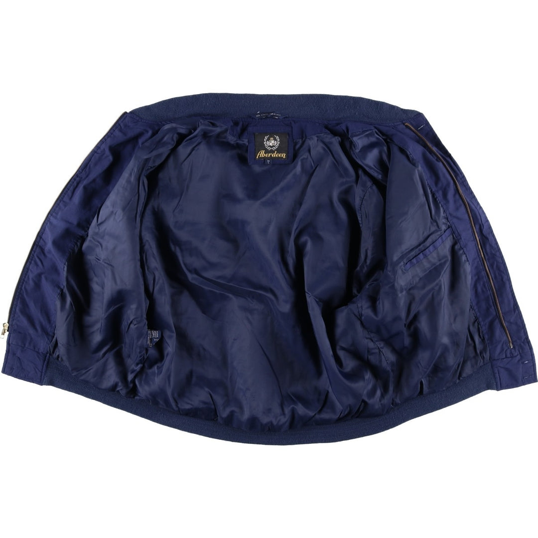 Aberdeen Derby Jacket, Cup Shoulder Jacket, Men's Size L cotton Navy blue Vintage Second Hand