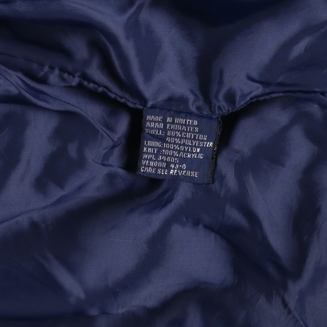 Aberdeen Derby Jacket, Cup Shoulder Jacket, Men's Size L cotton Navy blue Vintage Second Hand