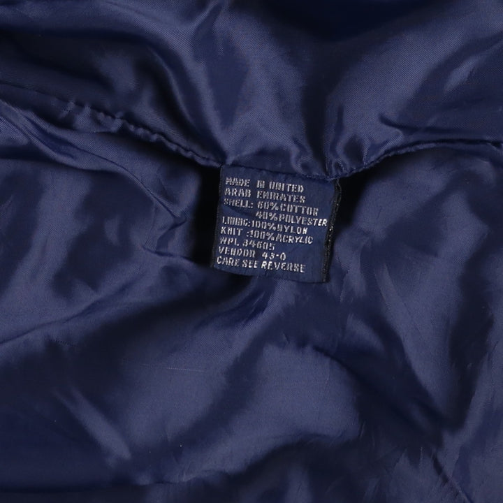 Aberdeen Derby Jacket, Cup Shoulder Jacket, Men's Size L cotton Navy blue Vintage Second Hand