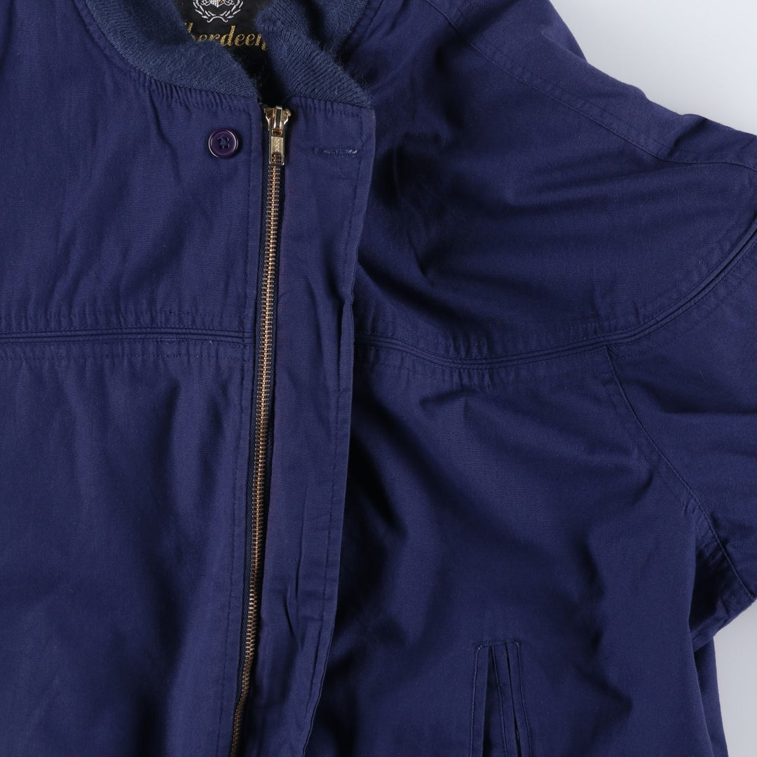 Aberdeen Derby Jacket, Cup Shoulder Jacket, Men's Size L cotton Navy blue Vintage Second Hand