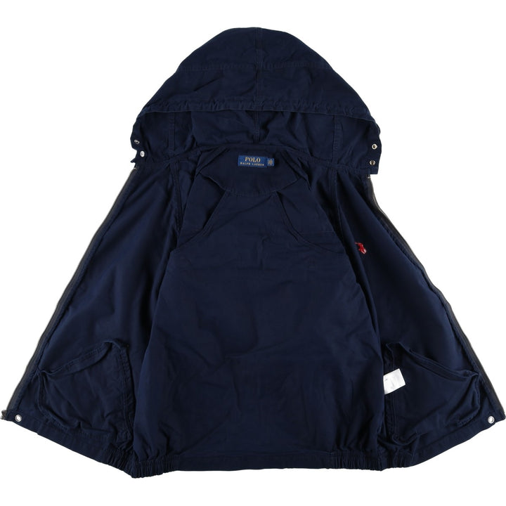 Ralph Lauren POLO RALPH LAUREN cotton hoodie, men's size L cotton navy blue type Vintage Second Hand