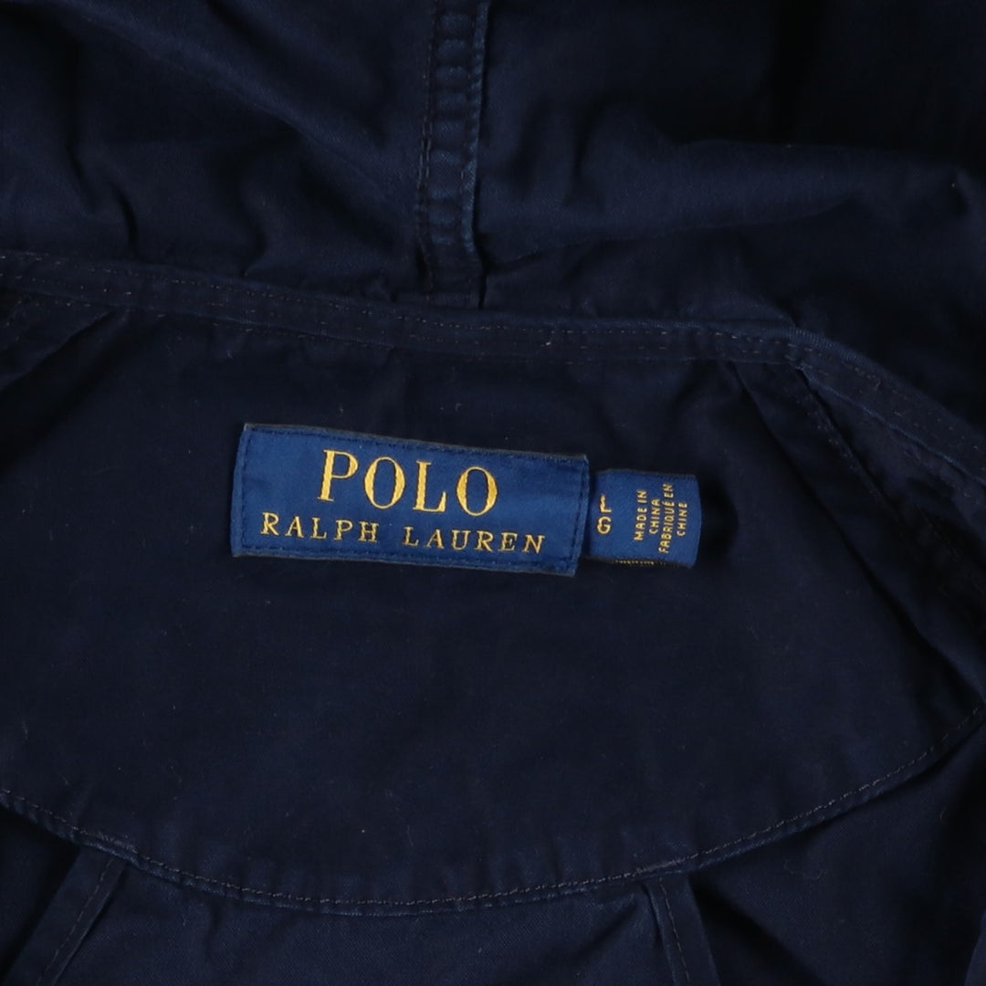 Ralph Lauren POLO RALPH LAUREN cotton hoodie, men's size L cotton navy blue type Vintage Second Hand