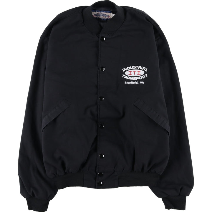 DUNBROOKE WORKWEAR Work Blouson, Made in USA, Men's Size M polyester black type Vintage Second Hand