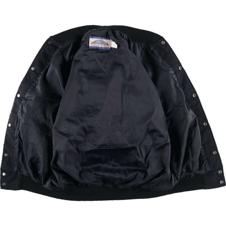 DUNBROOKE WORKWEAR Work Blouson, Made in USA, Men's Size M polyester black type Vintage Second Hand