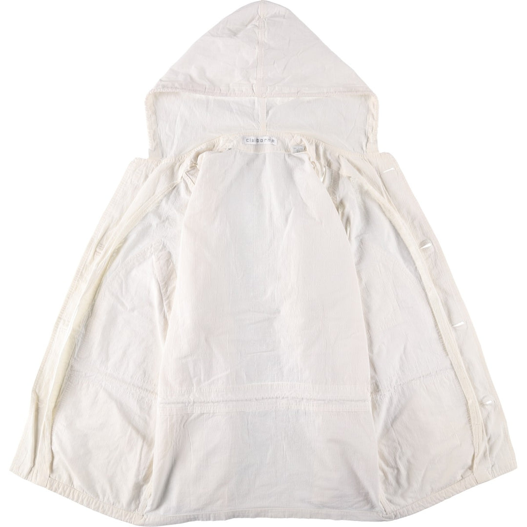 Liz Claiborne cotton hoodie, men's size S cotton white type Vintage Second Hand